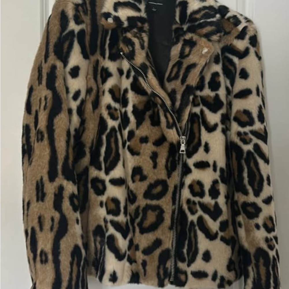 INC International Concepts Animal Print Leopard Jacket